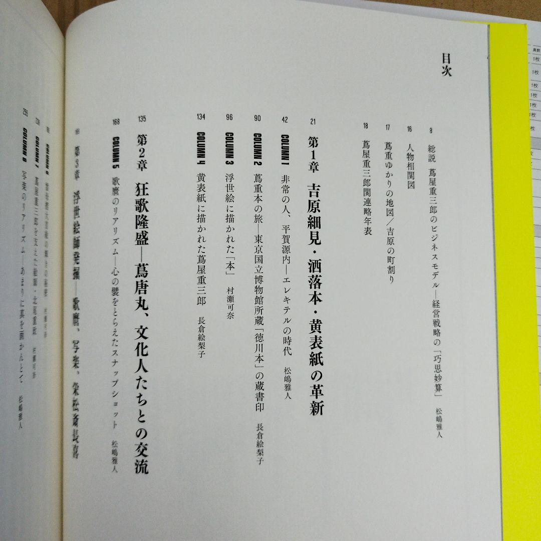 蔦屋重三郎　特別展 2025年 一枚もの二種付き　385＋18P SC