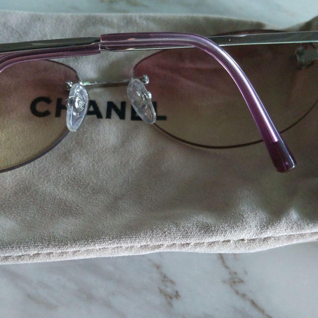 CHANEL ピンクグラデーション メタル サングラス ヴィンテージ希少