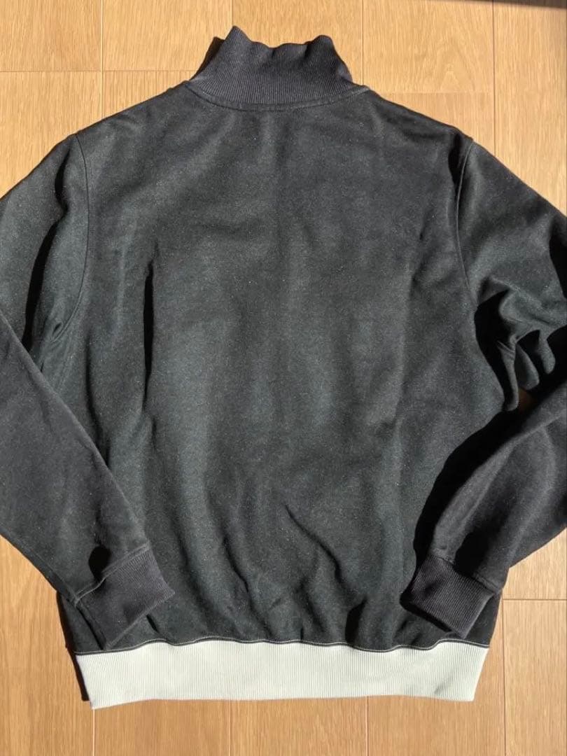 《げっち様》Fred Perry ストライプ ジップアップジャケット L 白　黒