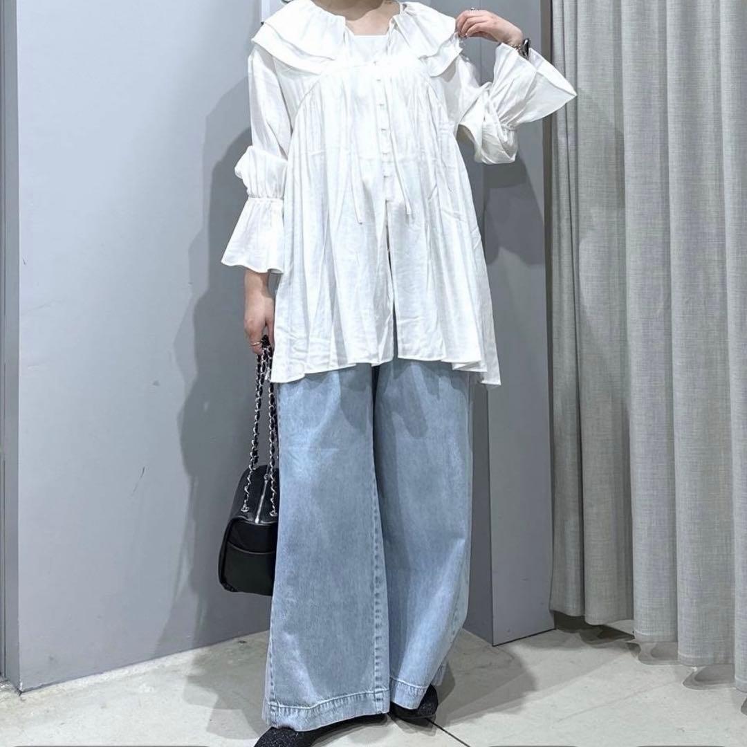 LOWRYSFARM ローリズファーム　イージーバギーデニム　ライトブルー　L