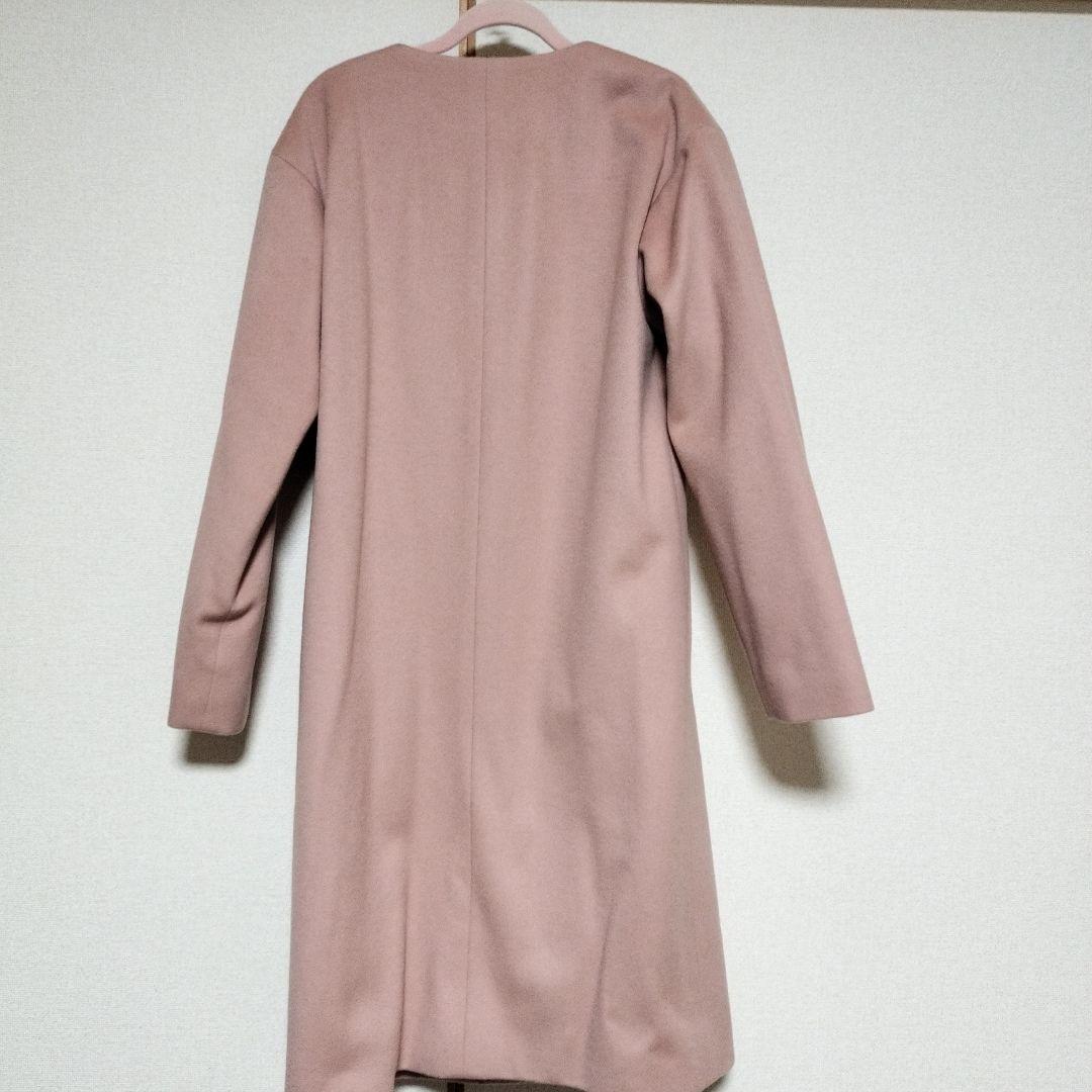 【美品】INDIVI ピンク ロングコート 日本製