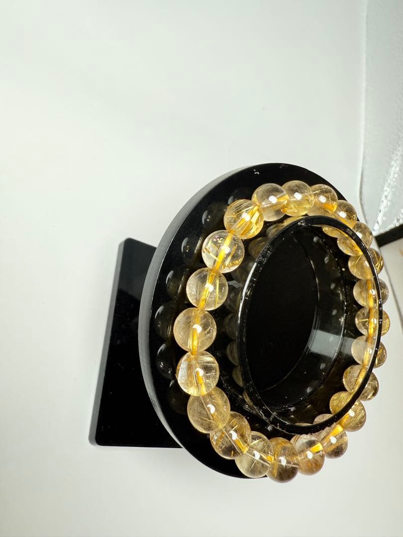 ゴールドルチルブレスレット【約9ミリ】
