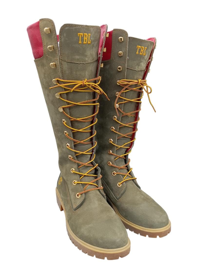 Timberland ティンバーランド ロングブーツ オリーブグリーン 24.5