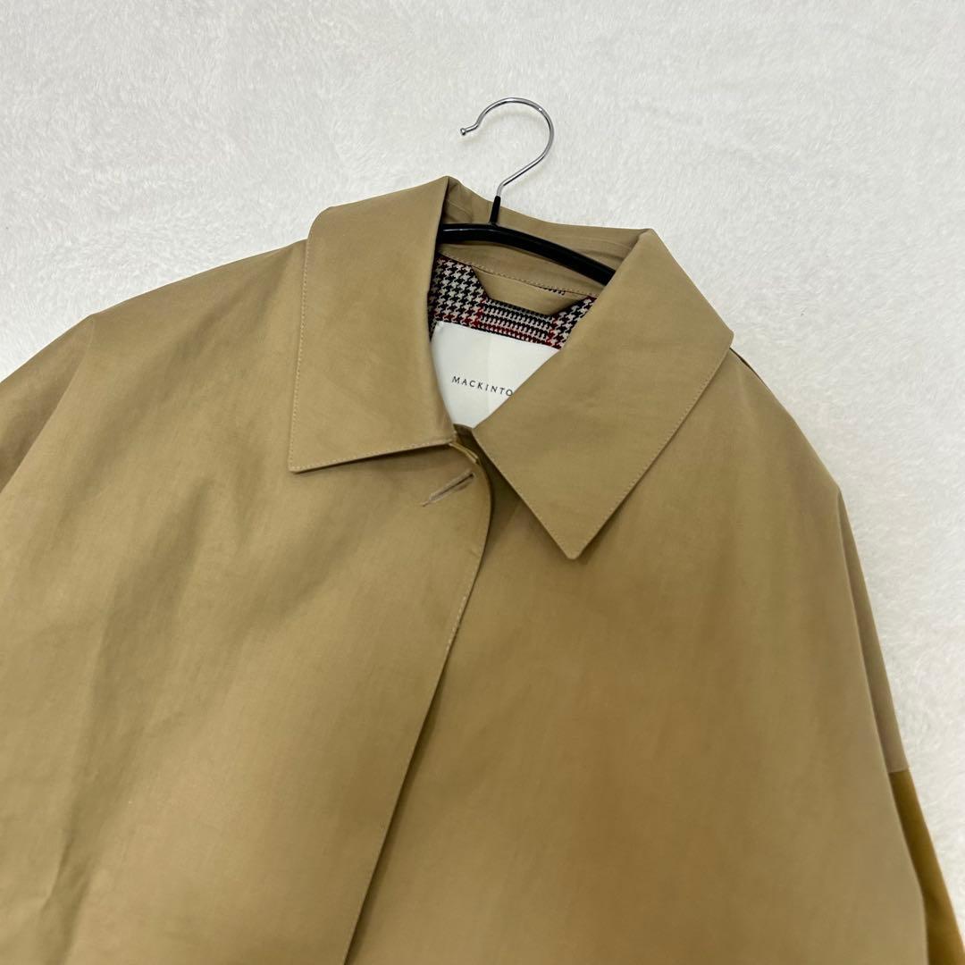 現行品 マッキントッシュ DAVIOT ゴム引き ステンカラーコート L