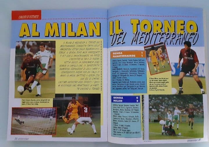 三浦知良　全盛期　GENOA News イタリア語版 1994年9月12月