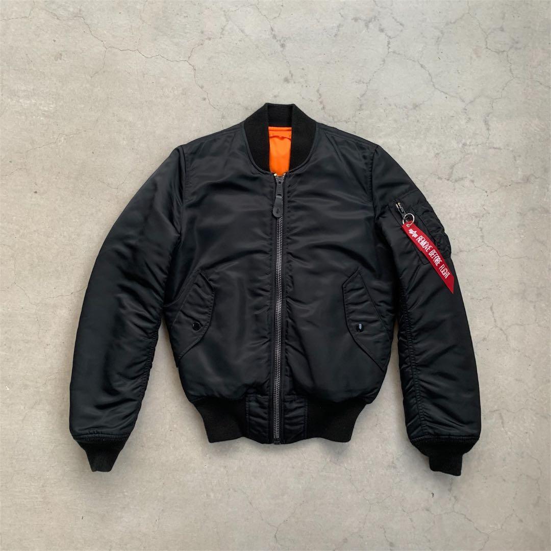 【極美品✨】ALPHA INDUSTRIES MA-1 フライトジャケット 黒