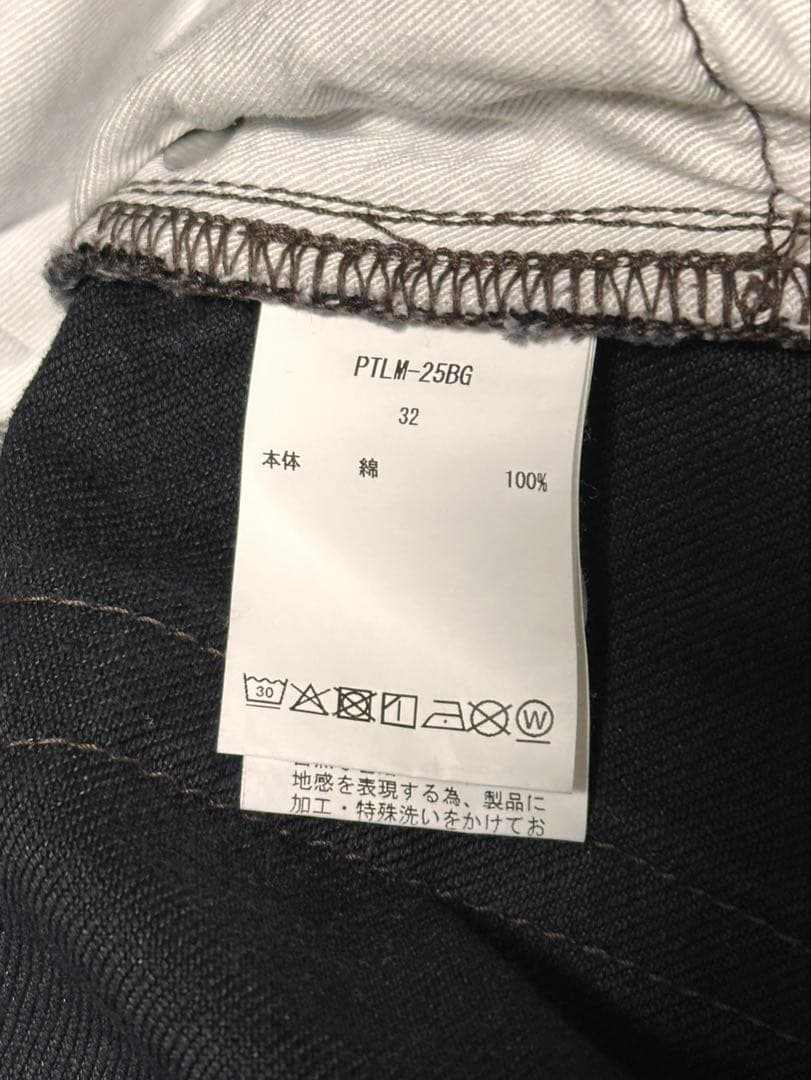 もす様　シオタ BAGGY 5 POCKET PANTS Black 32
