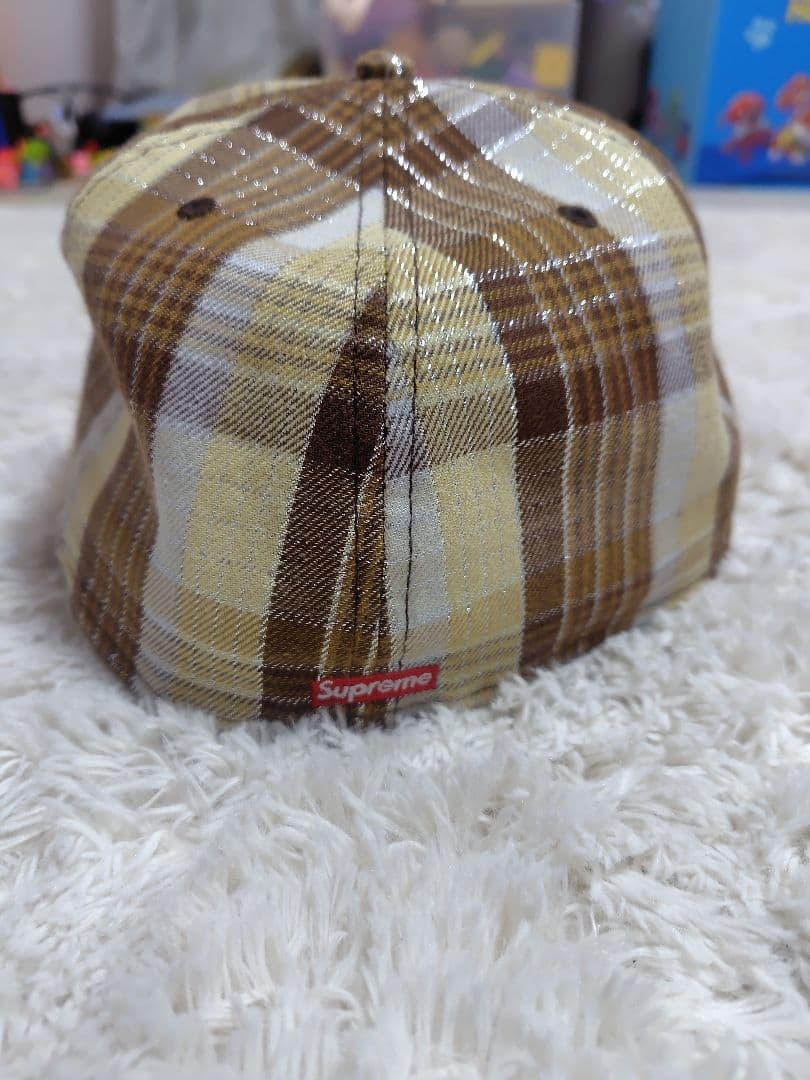 ソ*ギ様 Supreme 59FIFTY Sロゴキャップ ブラウン系チェック 7