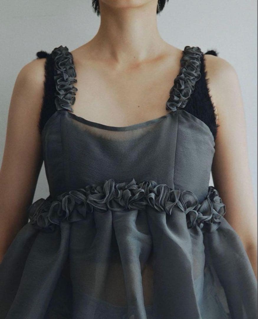 Bibiy CHLOE PEPURAMU BUSTIER ブラック