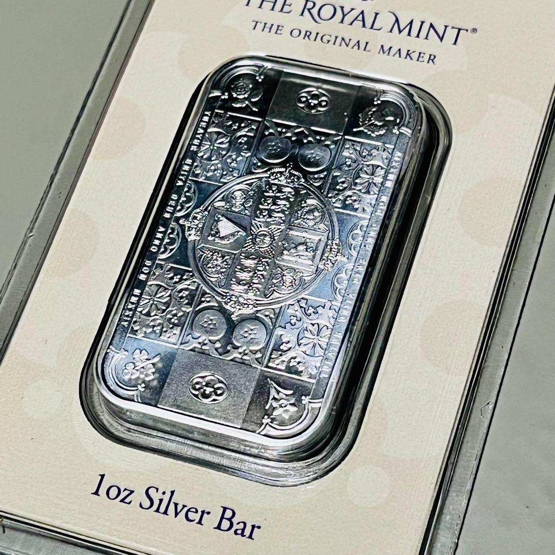 【限定発行】ゴシッククラウン 1オンス 銀貨 バー ロイヤルミント 純銀