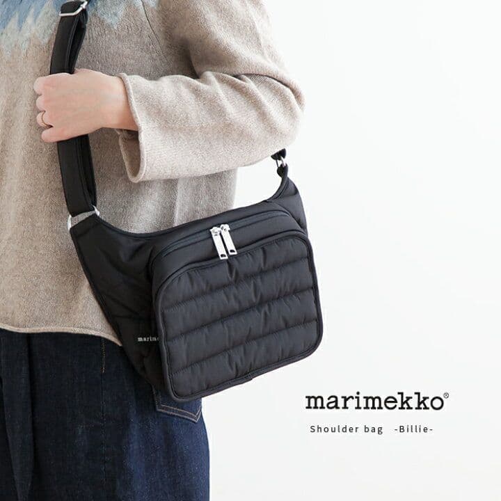 marimekko Billie ショルダーバッグ ブラック