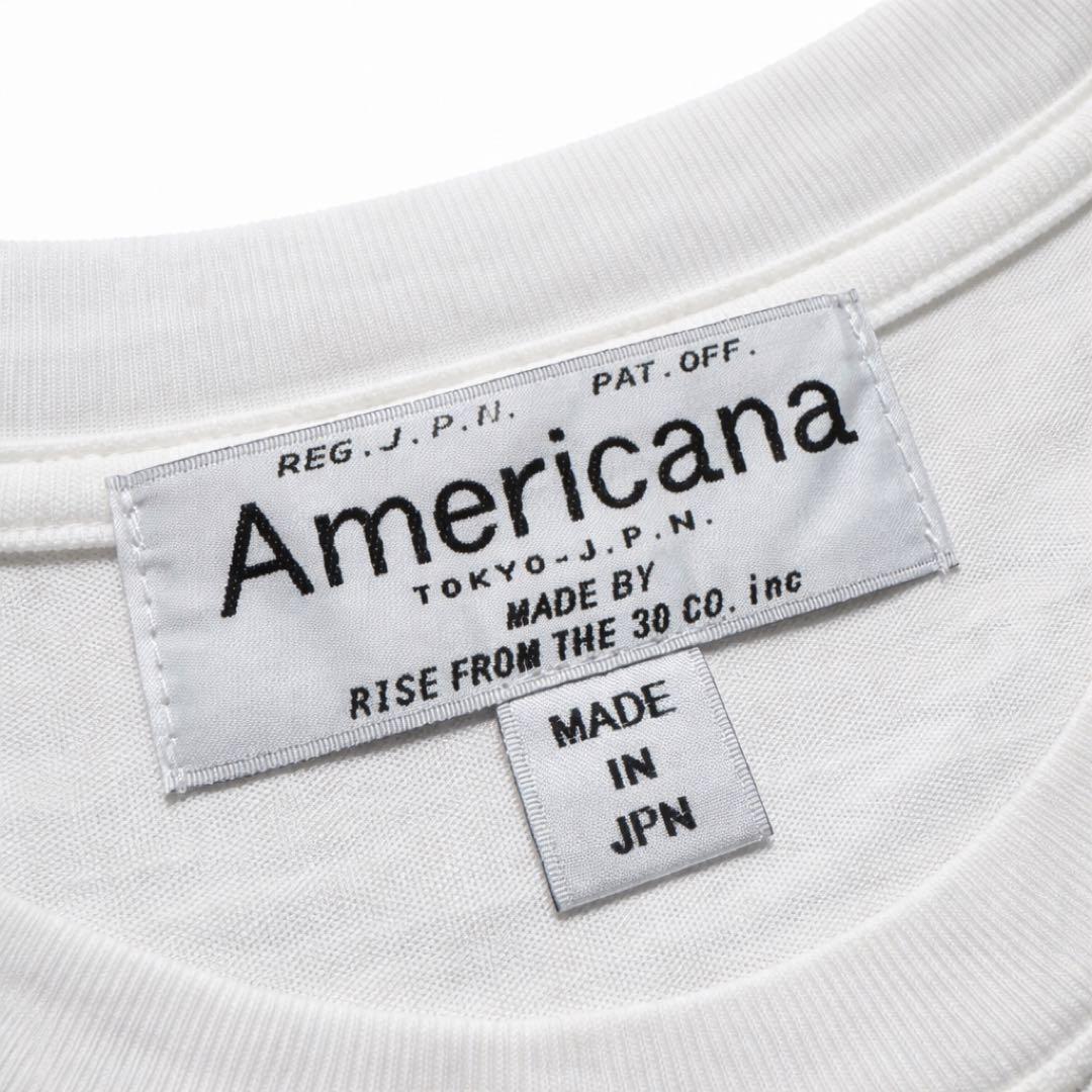 1857◆Americanaアメリカーナ ベリービッグプリントTシャツ ゆったり