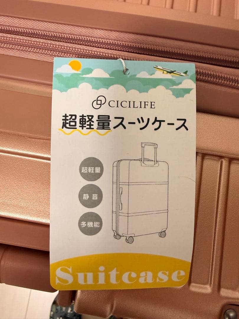ローズゴールド ハードシェルキャリーケース 中型