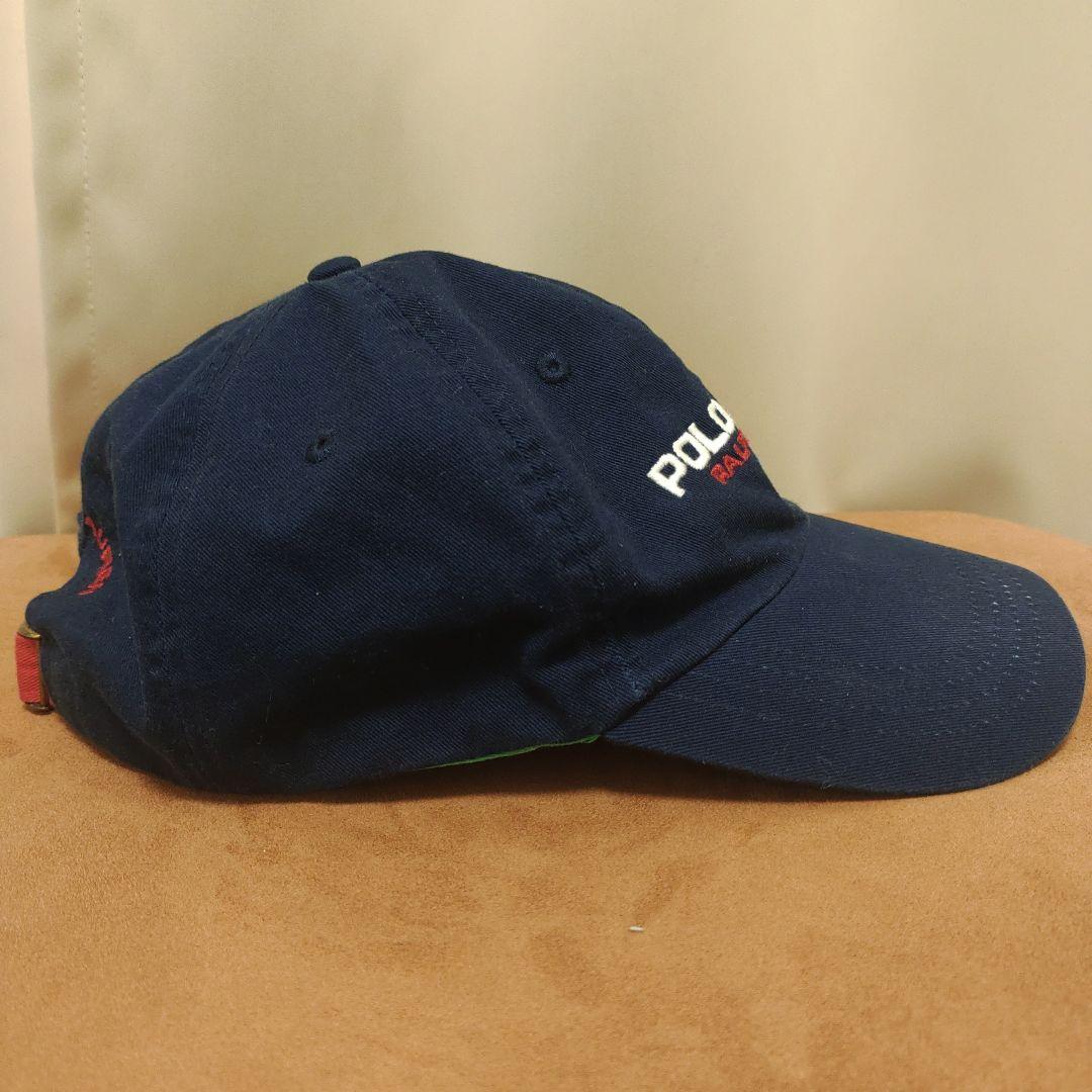 POLO SPORT キャップ ネイビー紺色 星条旗 ヴィンテージ