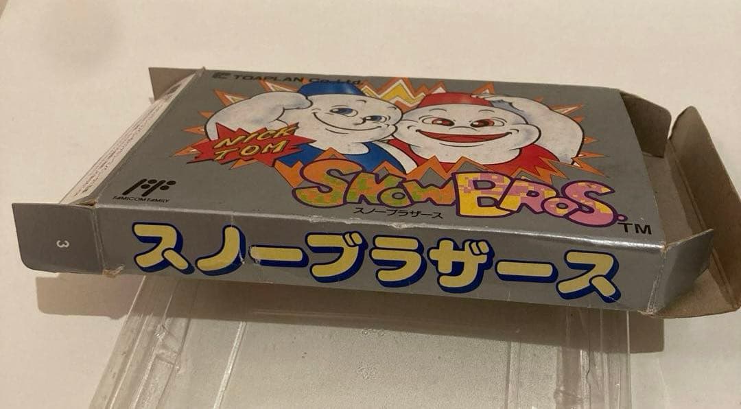 スノーブラザーズ　ファミコンソフト　箱.アンケートハガキ付き