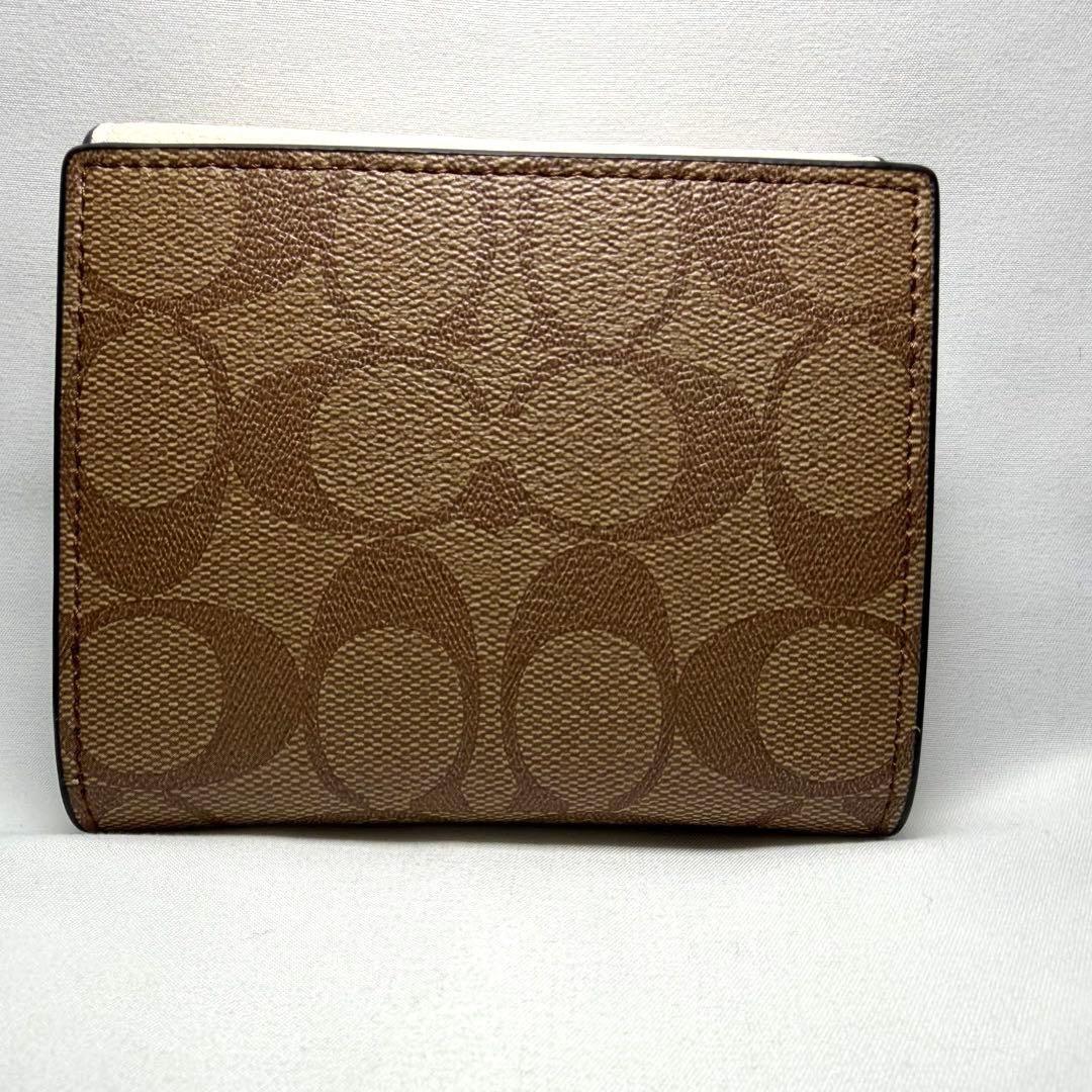 COACH 二つ折り財布 シグネチャー 新品 レディース コンパクト 人気