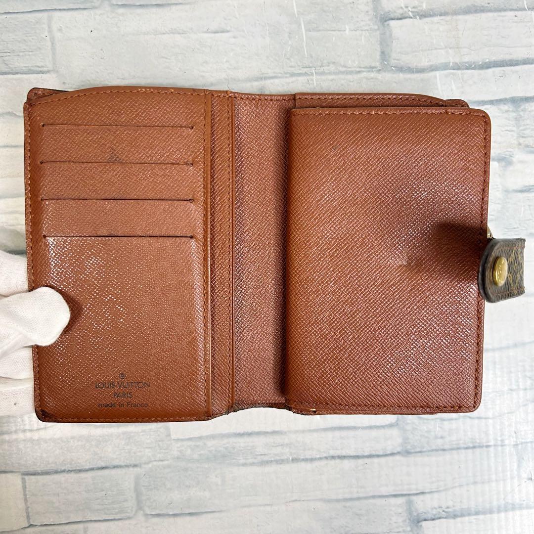 美品　55 ルイヴィトン モノグラム がま口財布　二つ折り財布　ur6