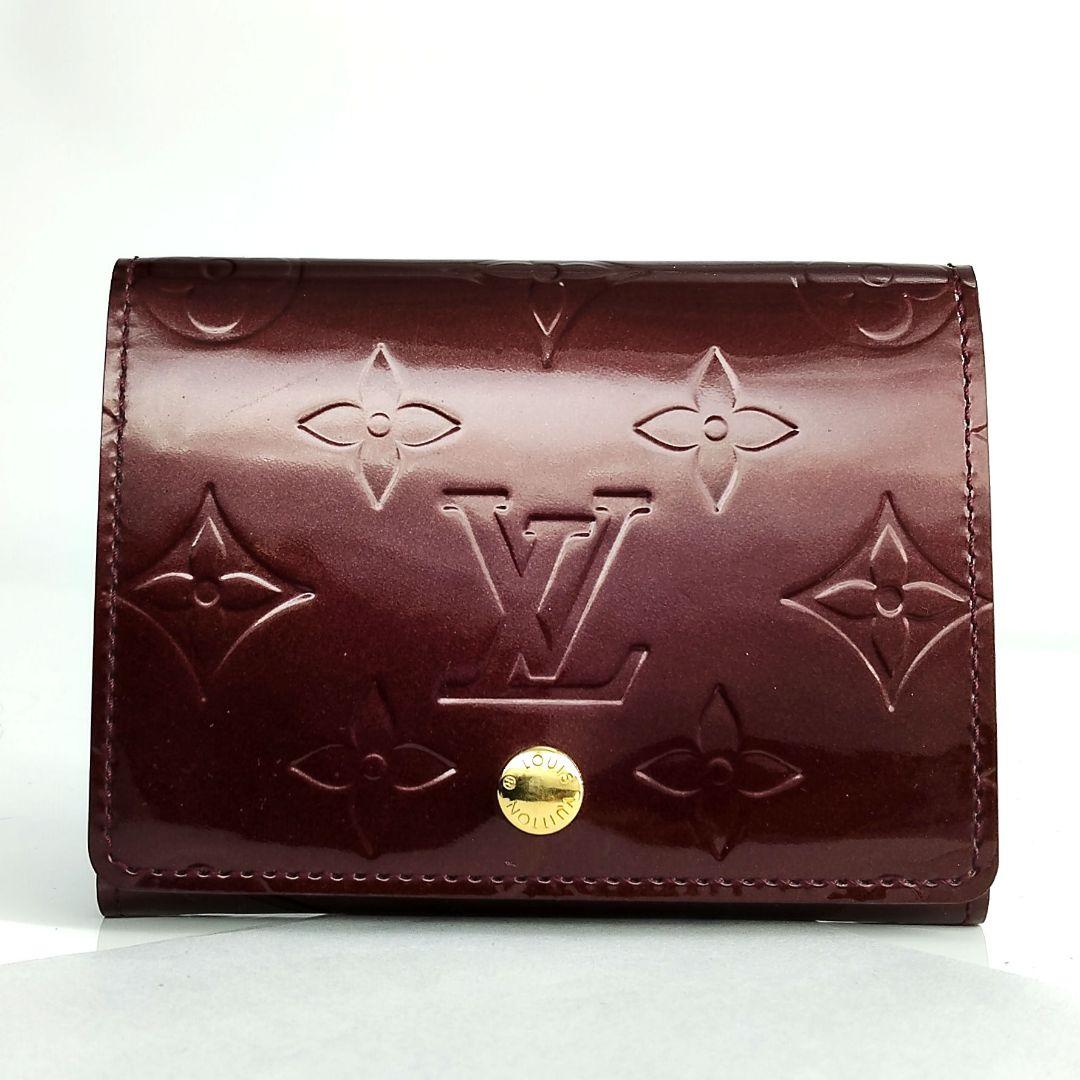 【極美品・箱付】LOUIS VUITTON ヴェルニ 名刺ケース　モノグラム