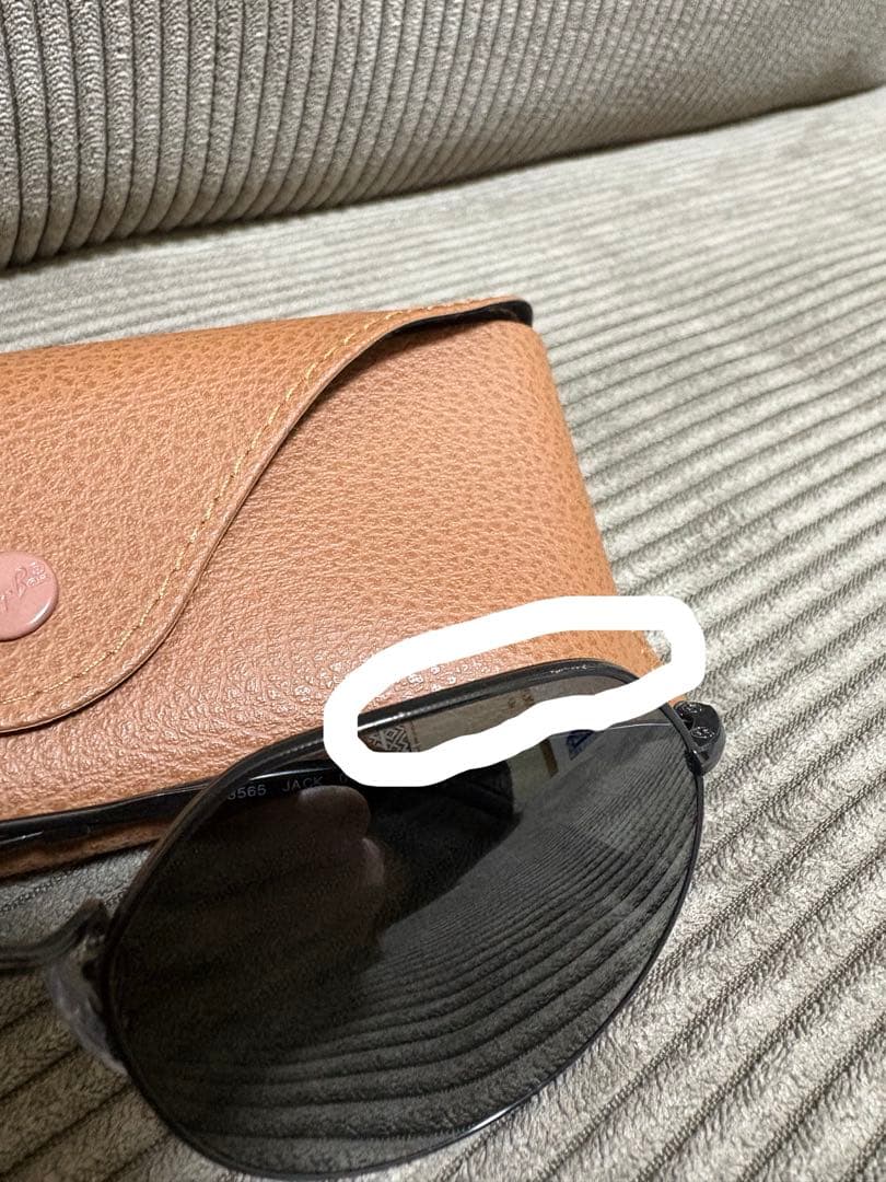【比較的美品】Ray-Ban JACKRB3565ブラック サングラス ケース付