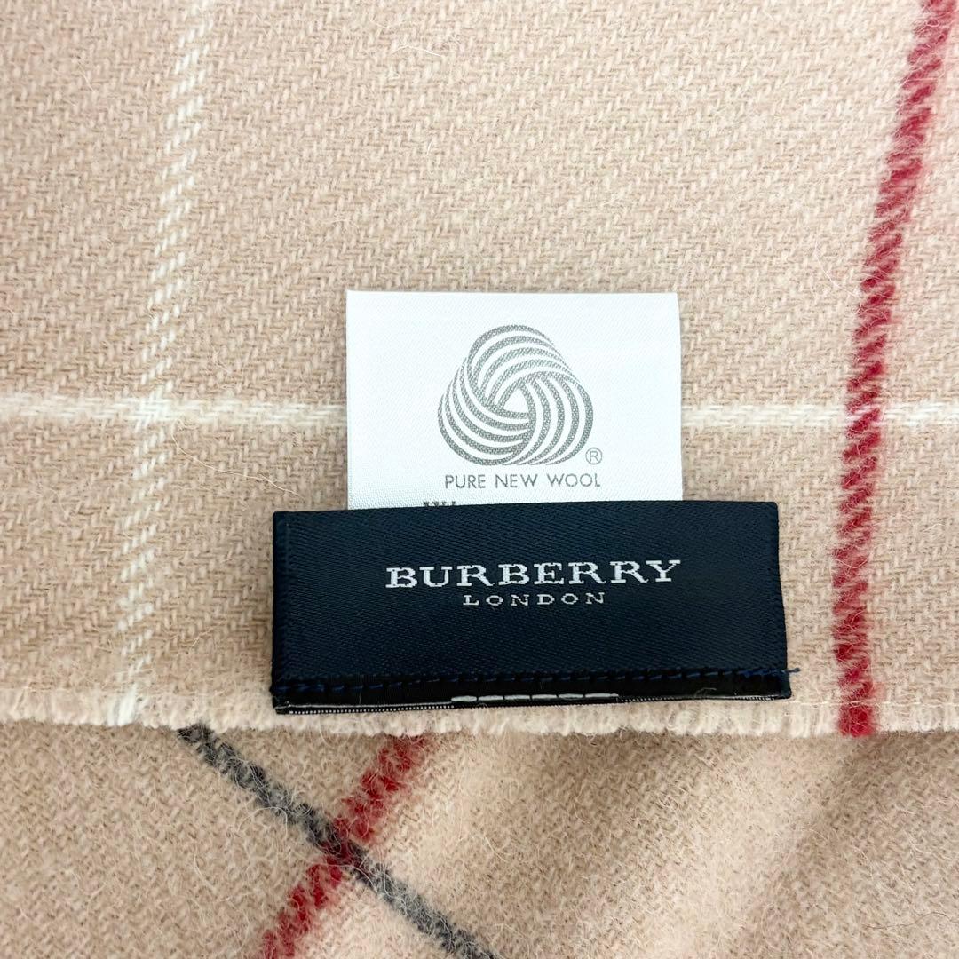 【新品】BURBERRY ひざ掛け ノバチェック 大判ストール マフラー ウール