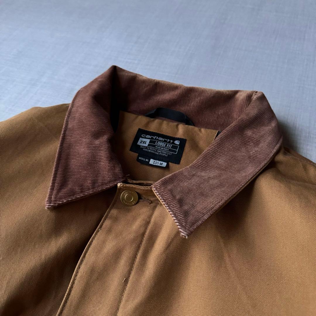 極美品 CARHARTT カーハート DUCK CHORE COAT 2XL