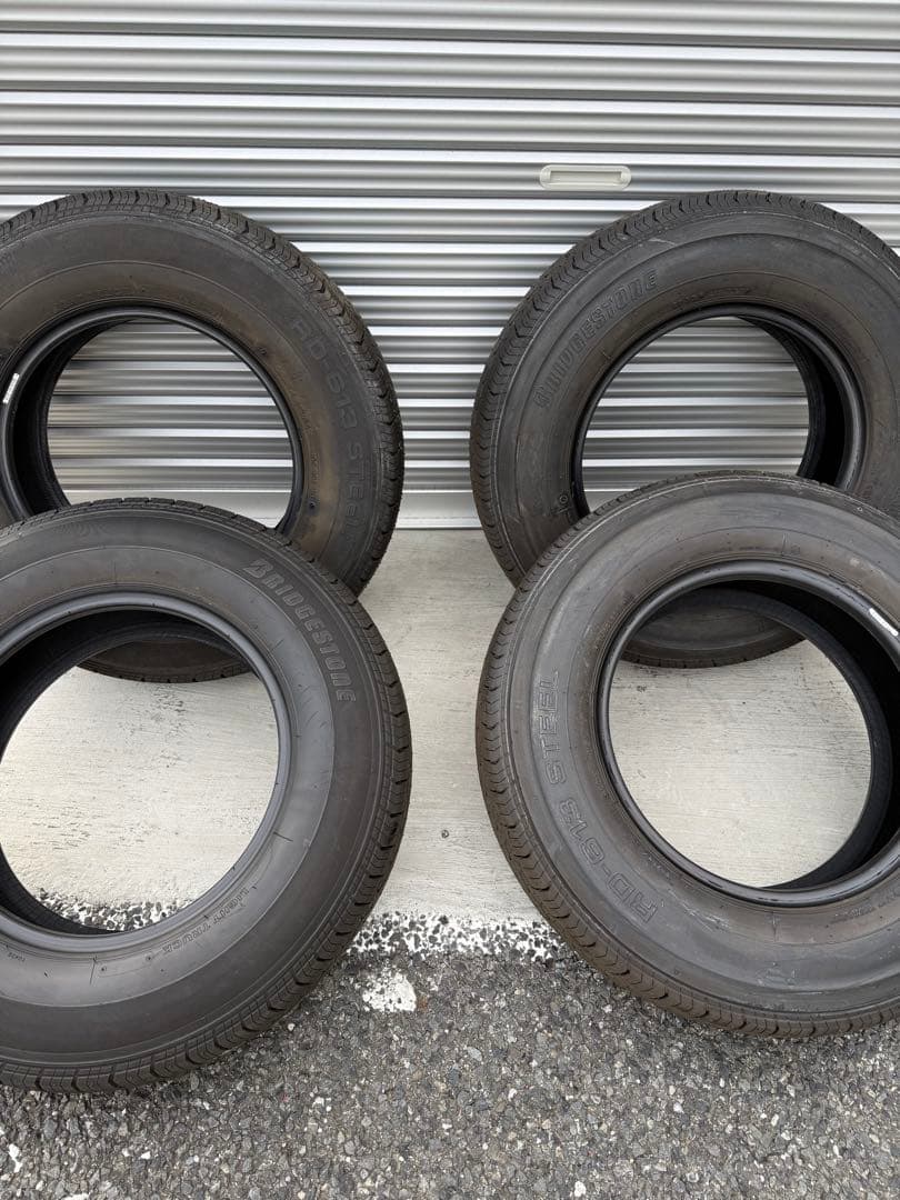 BRIDGESTONE 195/80R15 純正 タイヤ 4本セット 新車外し