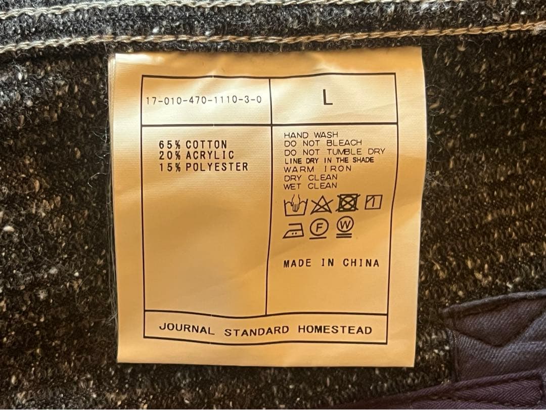 J.S.stead セットアップ L ネイビー ネップ スーツ