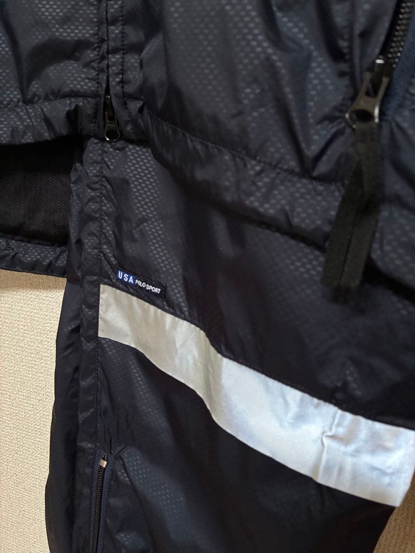 POLO SPORTS ポロスポーツ ナイロン セットアップ S M ネイビー