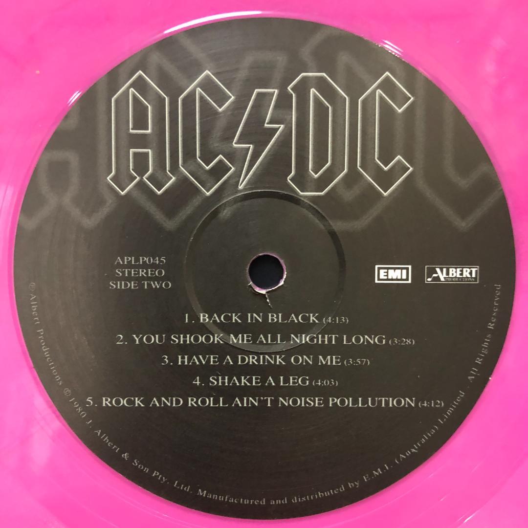 AC/DC – Back In Black Pink Marbled