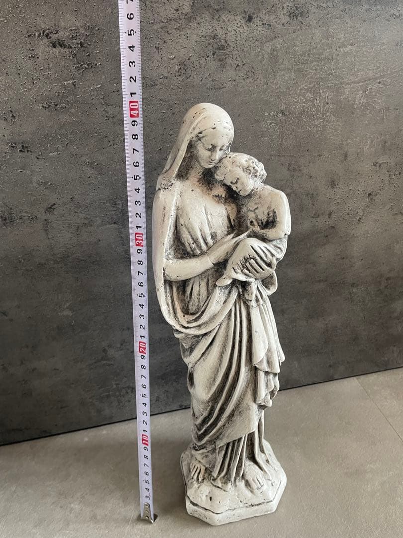 聖母マリア像 石膏製 40cm