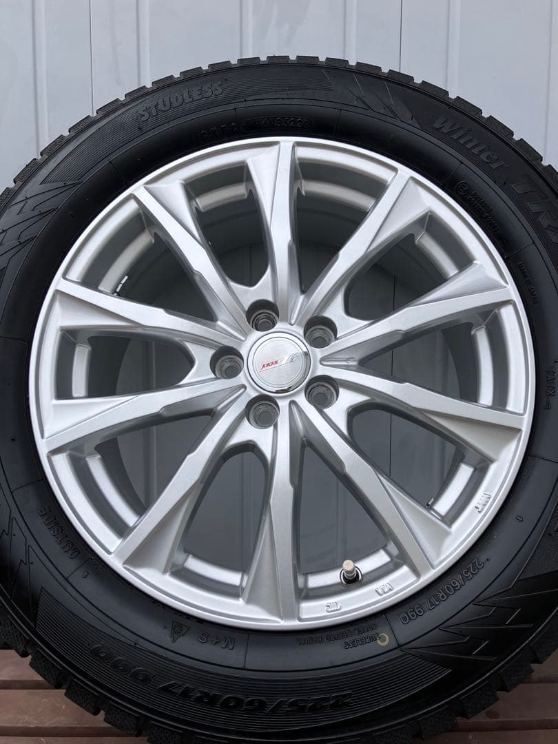 225/60R17 スタッドレス2022年35・36週製造4 本ホイールセット