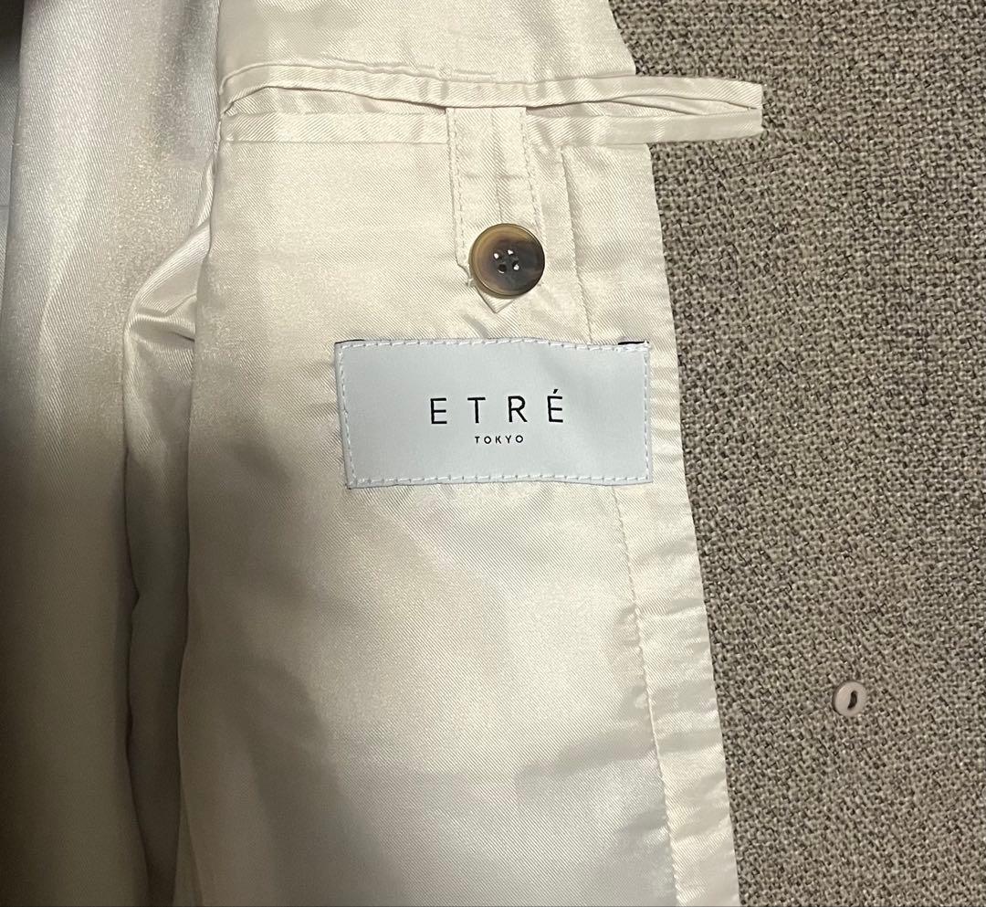 本日限定お値下げ】ETRE TOKYO ピークドラペルウールジャケット ベージュ