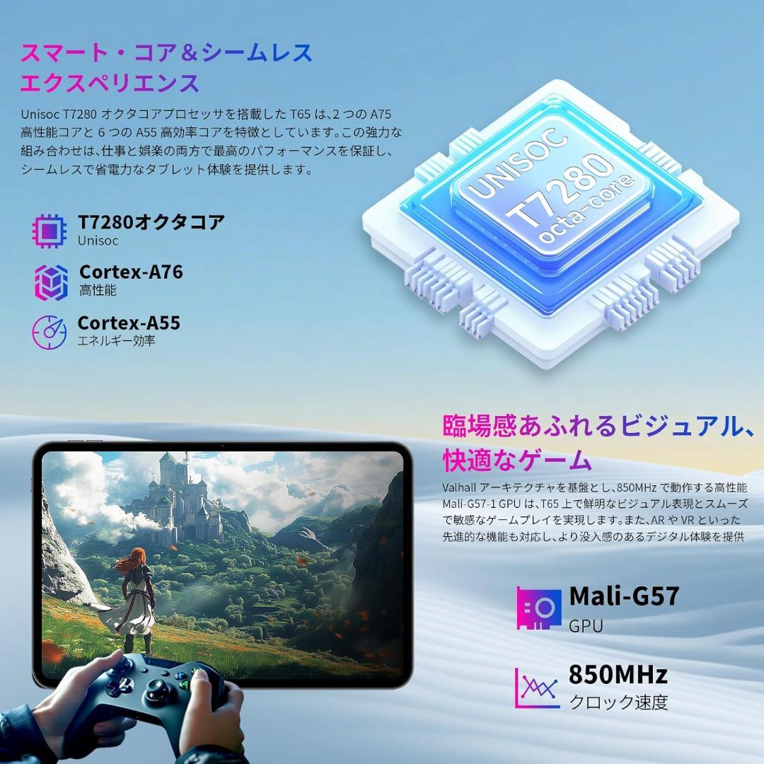 【新品】TECLAST T65 13インチタブレット20GB RAM+128GB