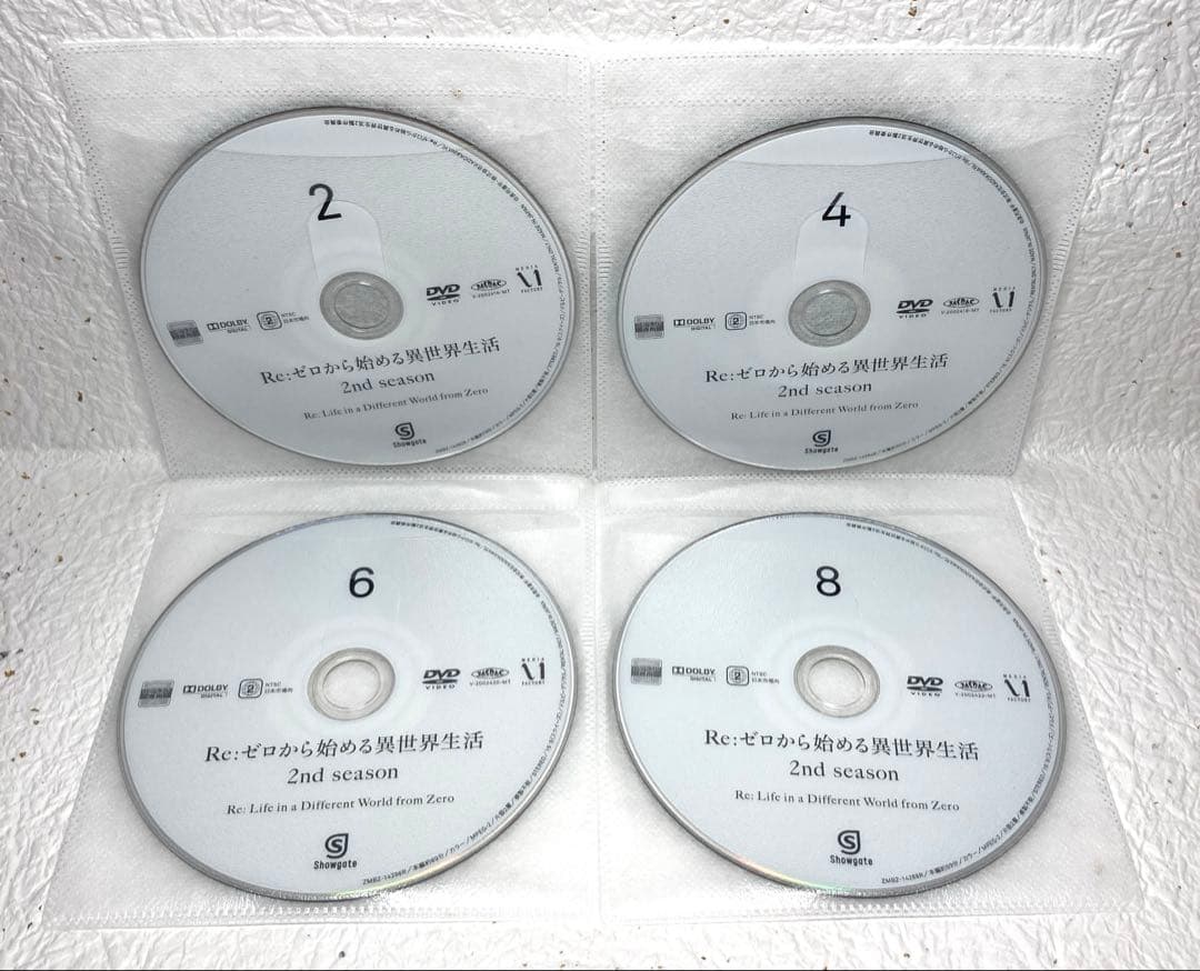Re:ゼロから始める異世界生活 1期+2期＋OVA DVD 全19巻