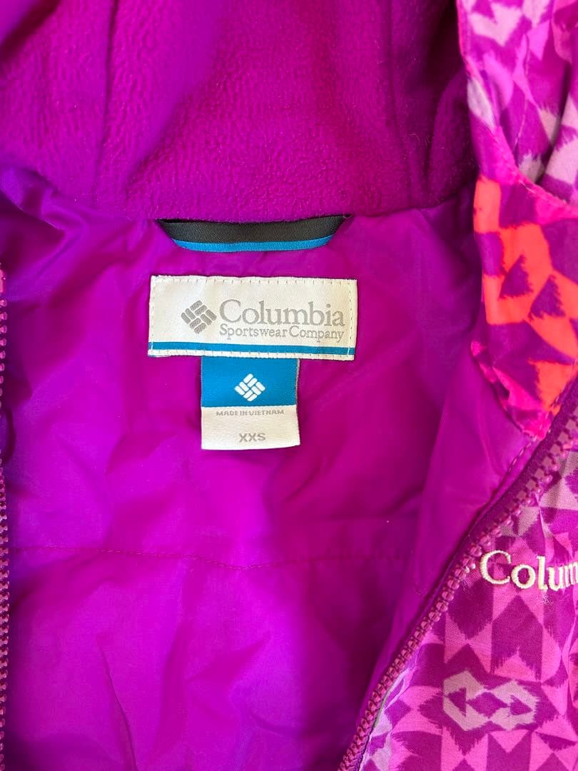 Columbia 子ども用スノーウェア XXS 紫色
