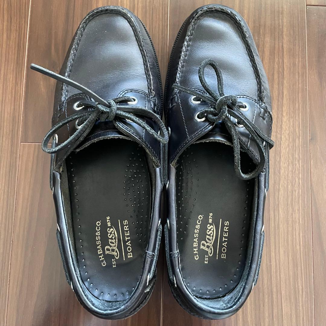 G.H. Bass & Co. ブラックデッキシューズ　US8（26cm相当）