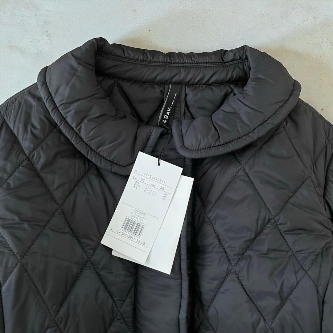【新品】49AV junko shimada 38 キルティングコート黒アウター