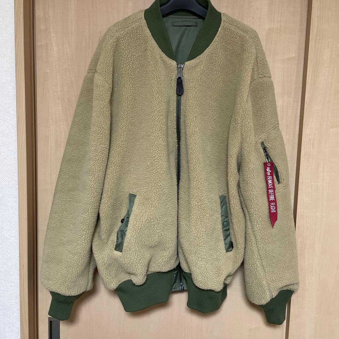 超美品　ALPHA L-2B シェルパ フリース ルーズ フライトジャケット