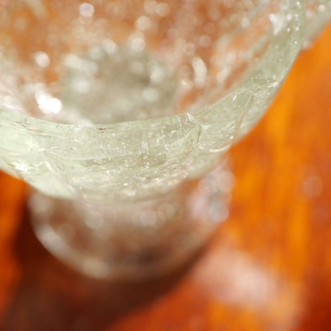 ペロペロ 装飾有り デカペロ 気泡 レトロ 昭和 和ガラス