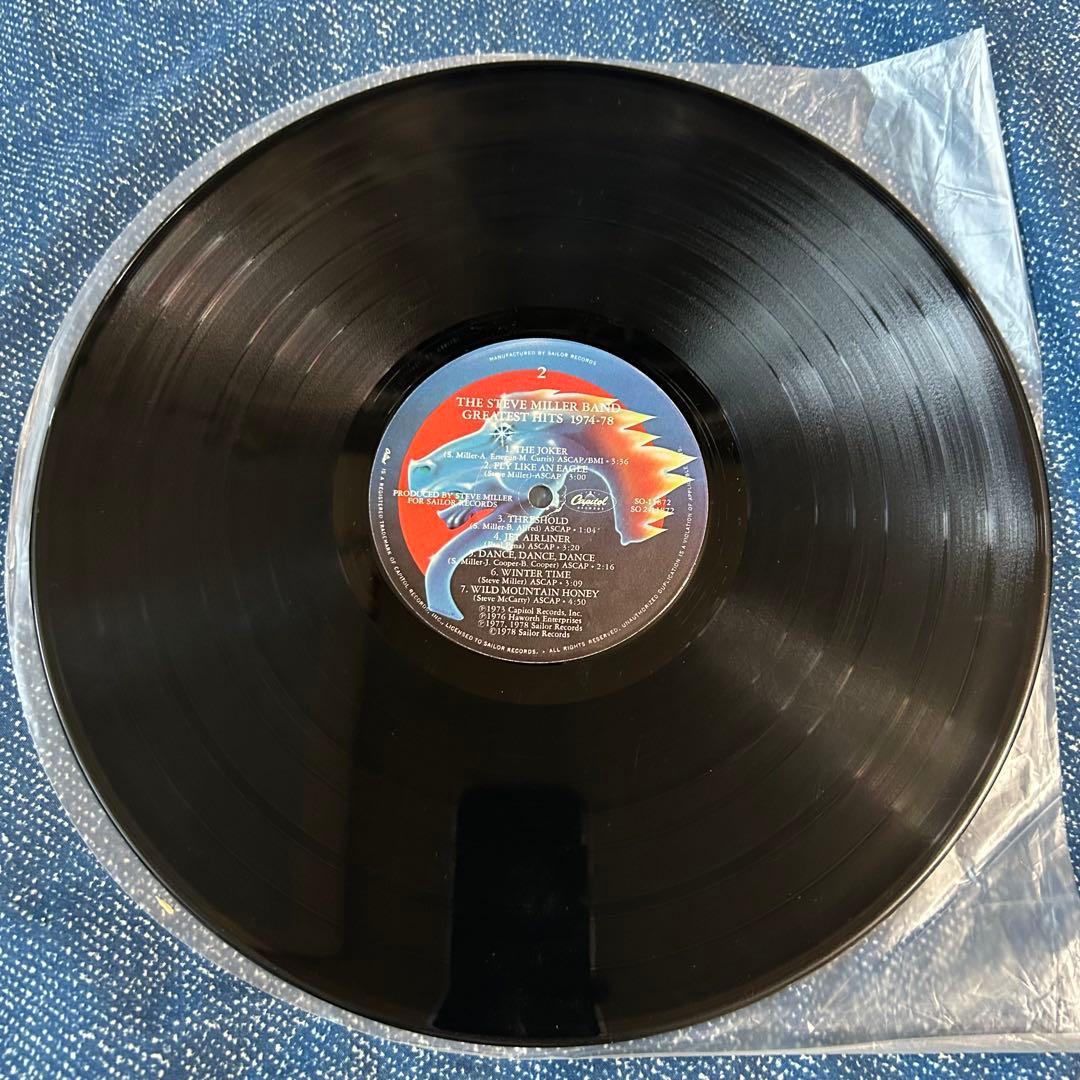 ［名盤］スティーブミラーバンド　グレイテスト・ヒッツLPレコード　ロック　ポップ