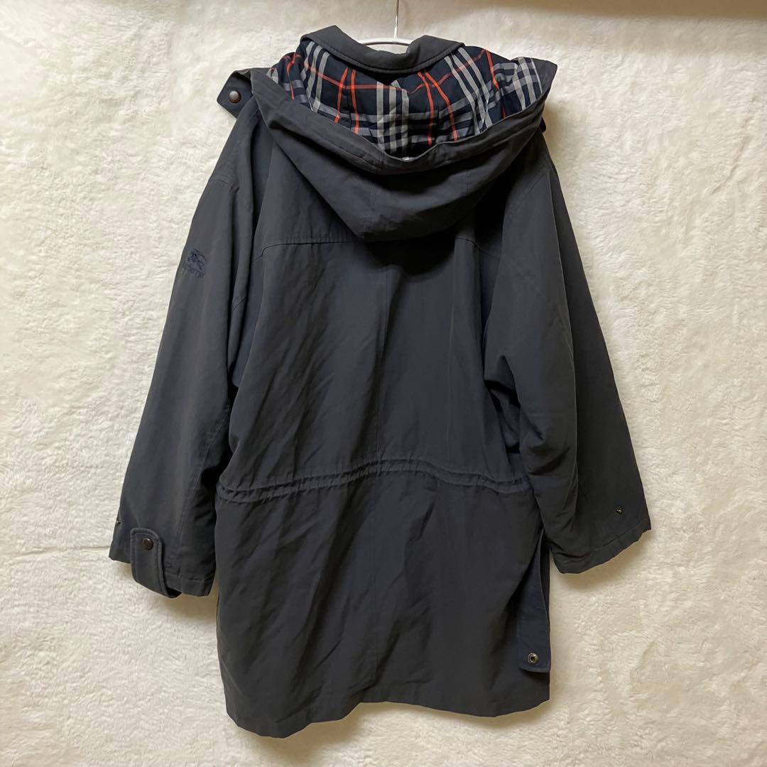 Burberry's バーバリー　ノバチェック　ネイビー　モッズコート