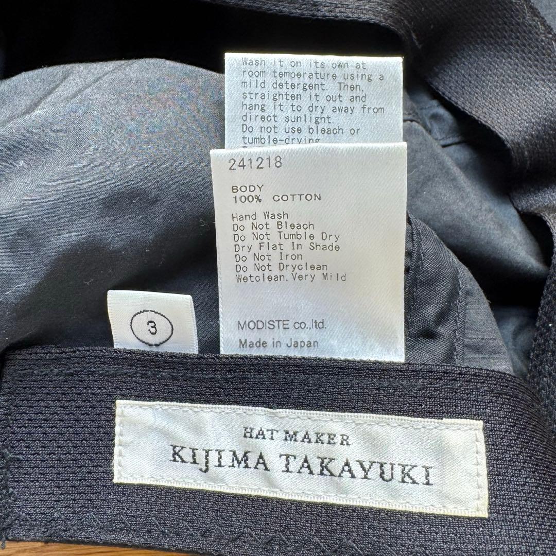 kijima takayuki サイズ3 6PANEL CAP
