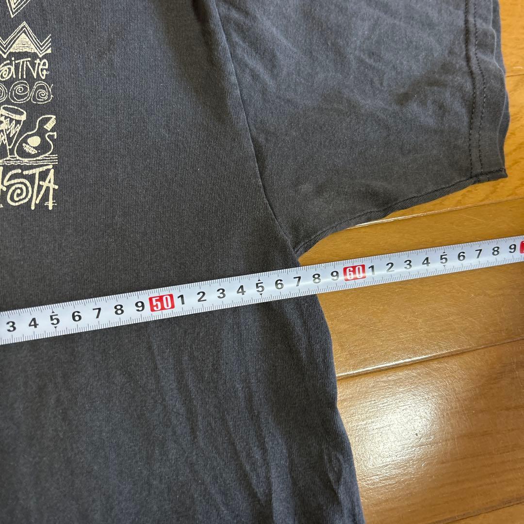 【XL】00s OLD STUSSY ラスタライオン Tシャツ 黒タグ フェード