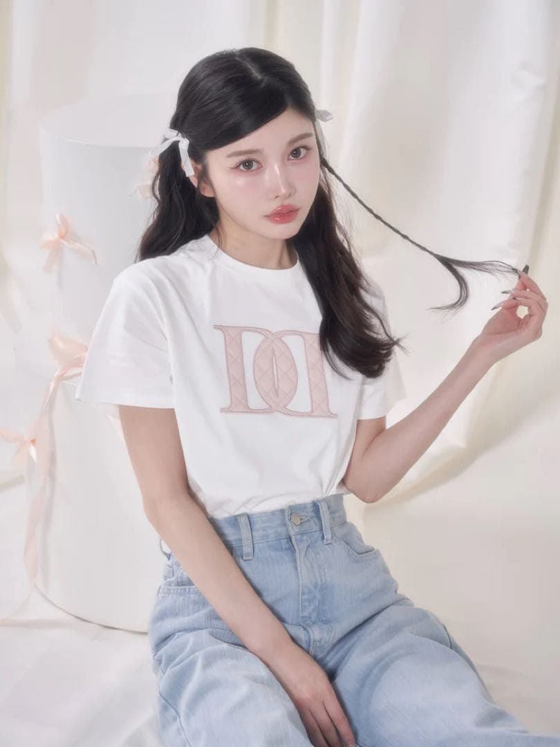 darich キルティングアップリケTシャツ