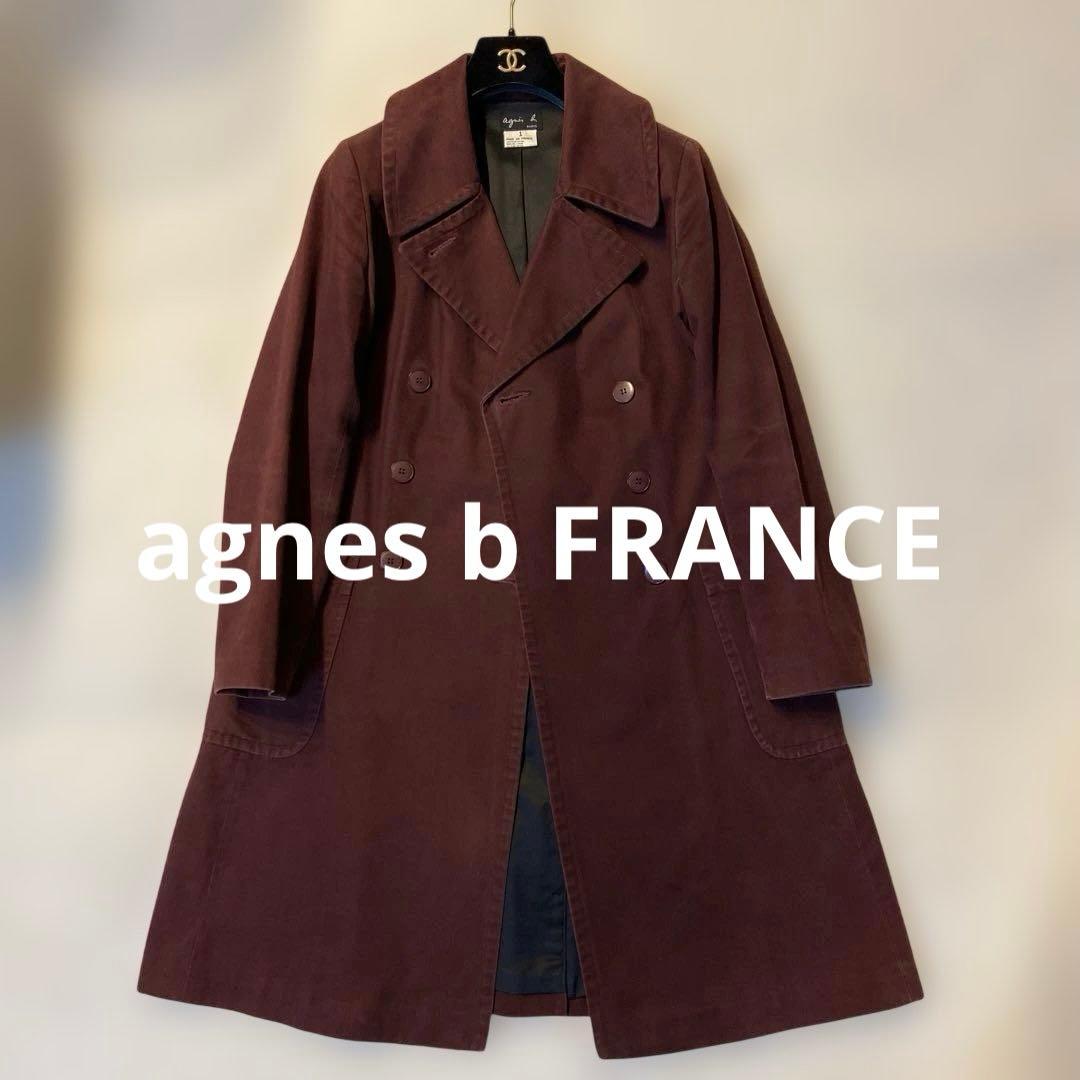 agnes b FRANCEアニエス・ベー　フランス製スプリングコート　トレンチ