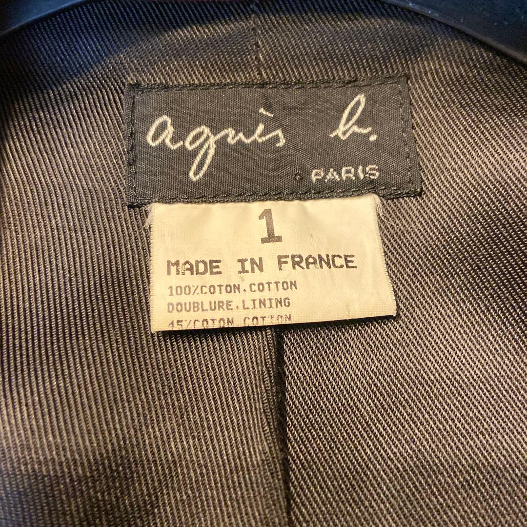 agnes b FRANCEアニエス・ベー　フランス製スプリングコート　トレンチ