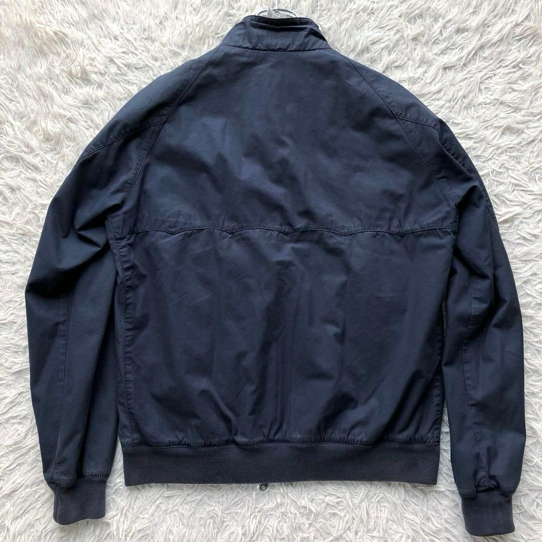 【超希少サイズ XL】バラクータ　スイングトップ　紺　エンボスチェック　Wジップ
