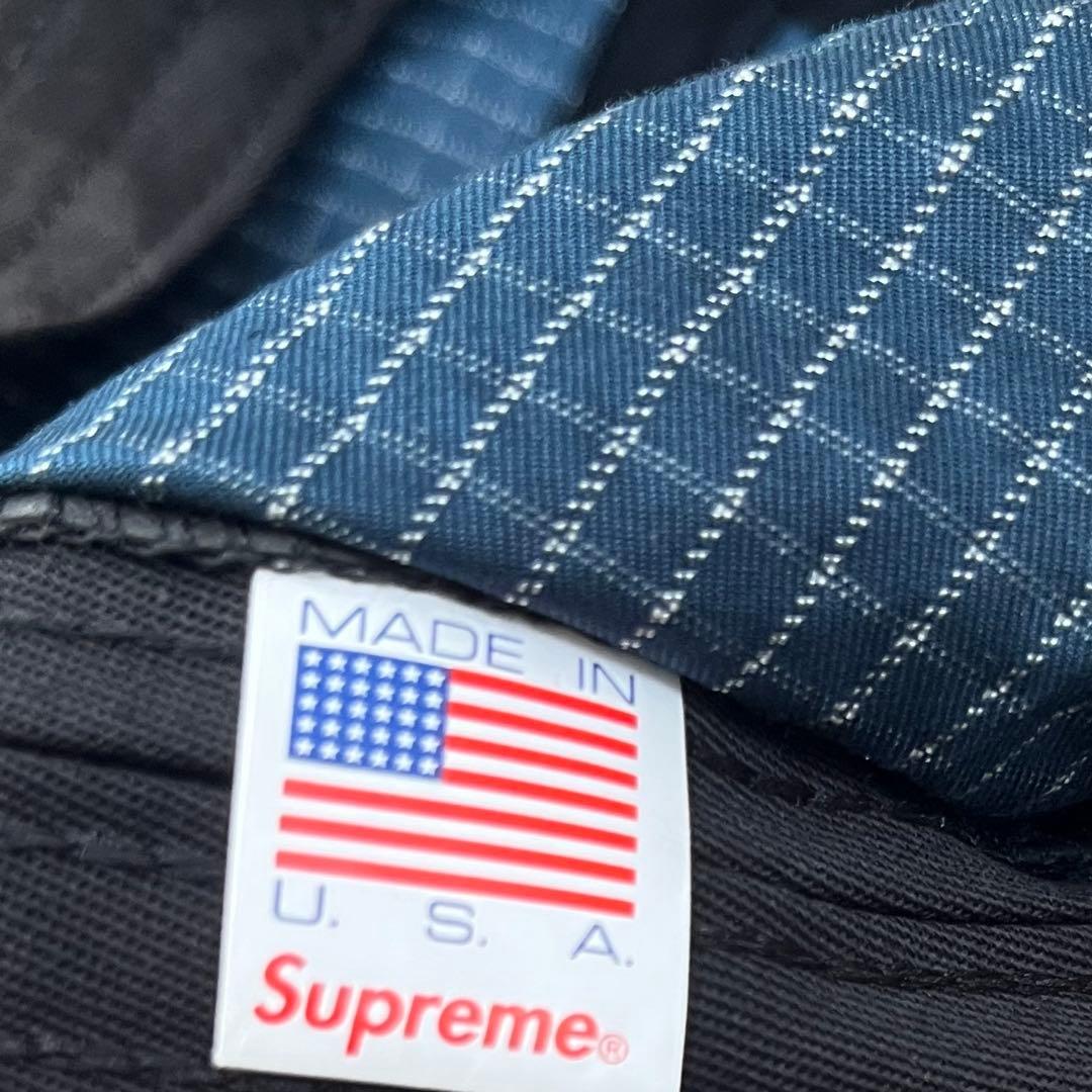Supreme キャップ シアサッカー グラフチェック