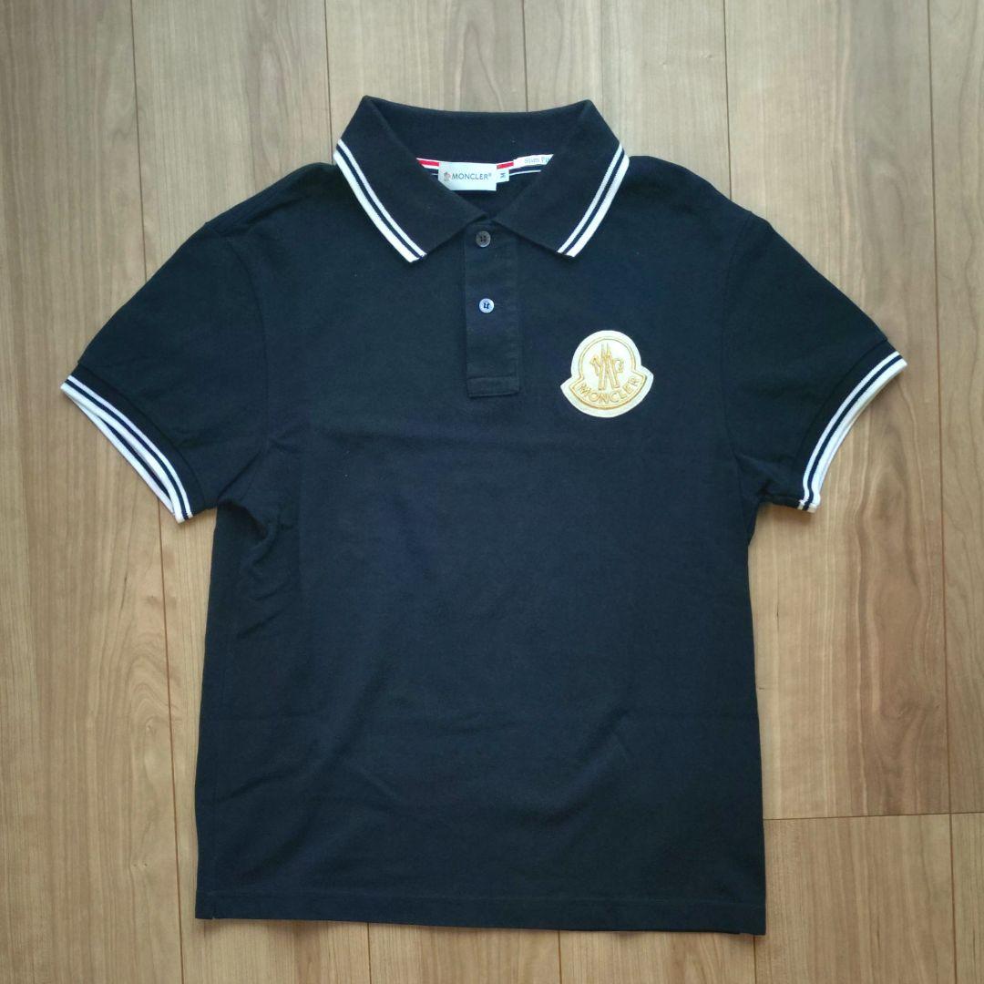 MONCLER Slim Fit ブラックポロシャツ