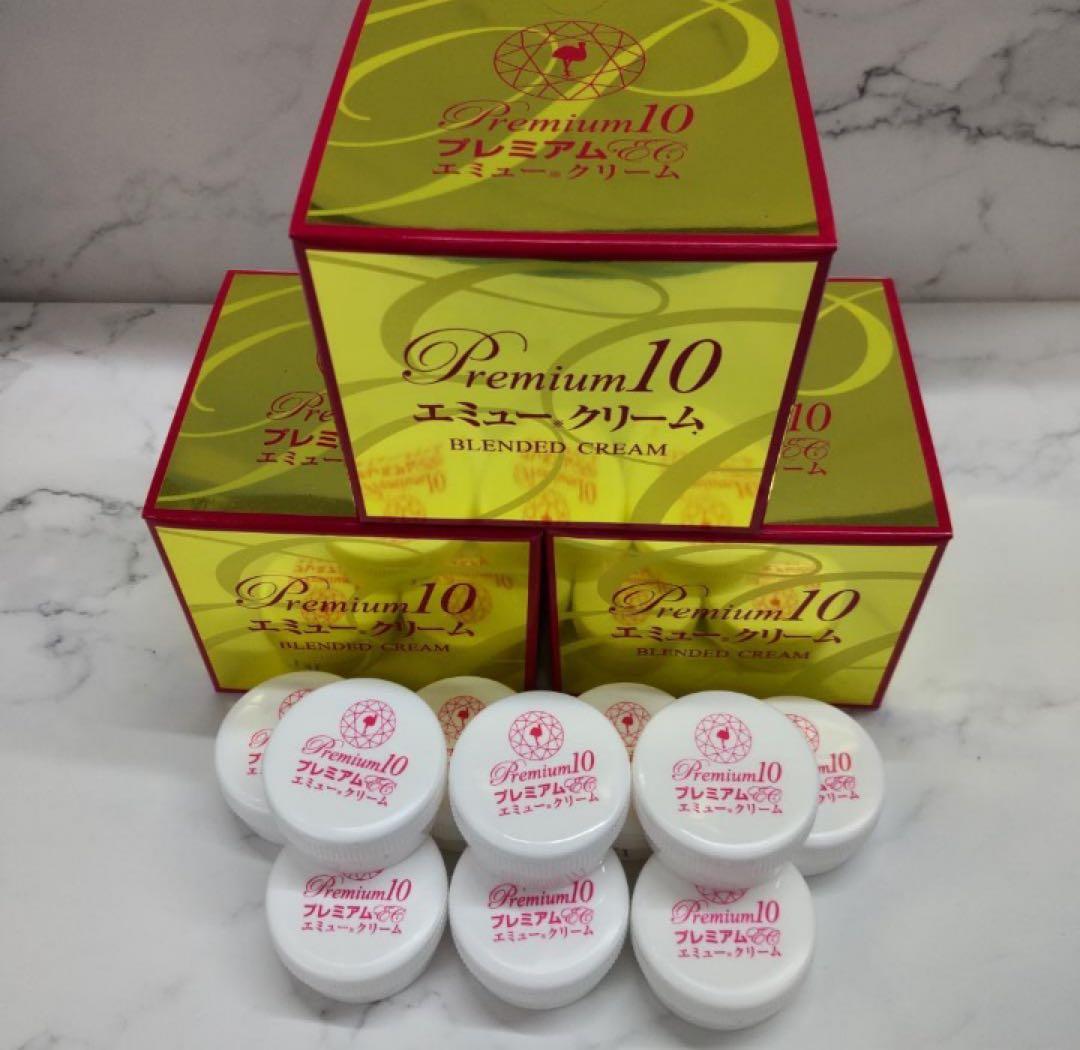 【おまけ付】大容量　 プレミアム１０ エミュークリーム １５０g×３個セット